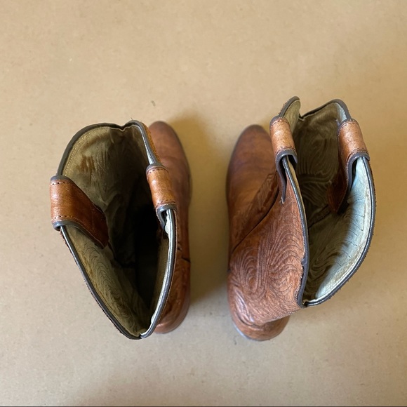 Vintage Abilene Brown Leather Cowboy Boots - Picture 11 of 14